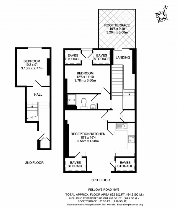 Floorplan for Fellows Road, Belsize Park, NW3