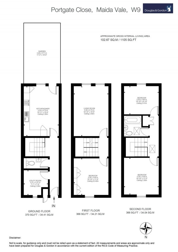 Floorplan for Portgate Close, Maida Vale W9