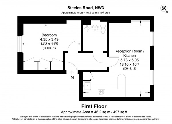 Floorplan for Steeles Road, Belsize Park, NW3