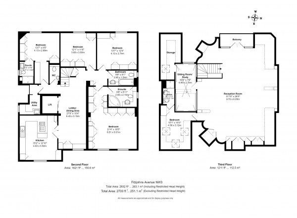 Floorplan for Fitzjohns Avenue, Belsize Park, NW3