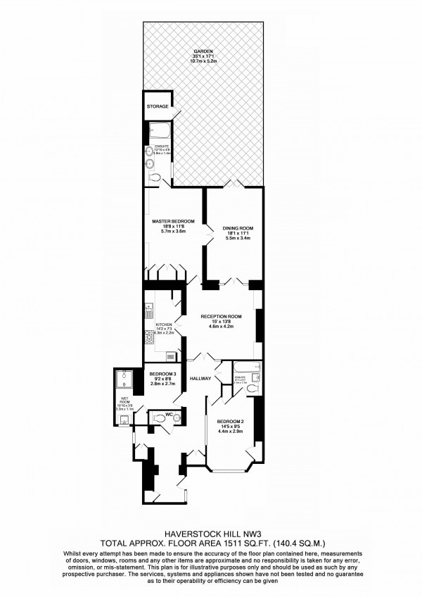 Floorplan for Haverstock Hill, Belsize Park NW3
