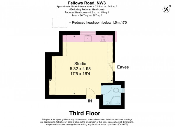 Floorplan for Fellows Road, Swiss Cottage NW3