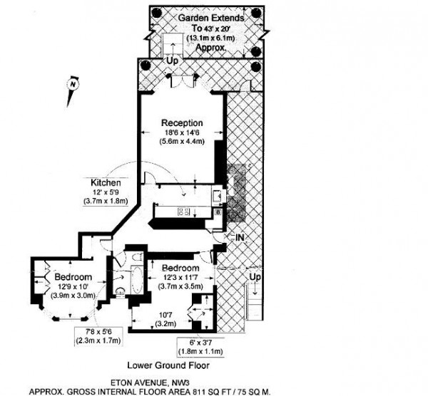 Floorplan for Eton Avenue, Belsize Park NW3