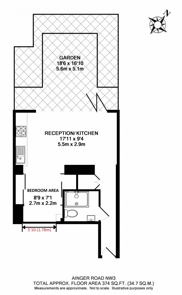 Floorplan for Ainger Road, Primrose Hill NW3