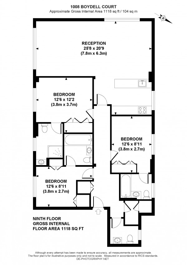 Floorplan for Boydell Court, St Johns Wood NW8