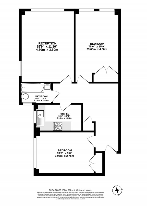Floorplan for Eton Place, Eton College Road, Belsize Park NW3