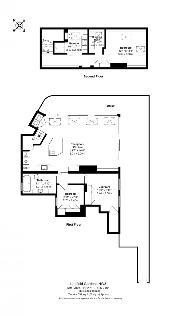 Floorplan for Lindfield Gardens, Hampstead NW3