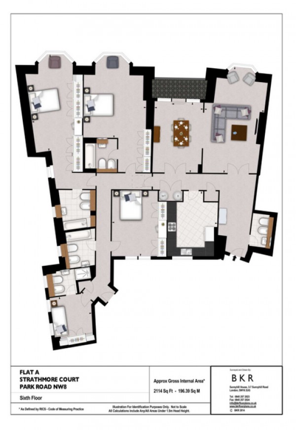Floorplan for Strathmore Court, Park Road, St Johns Wood NW8