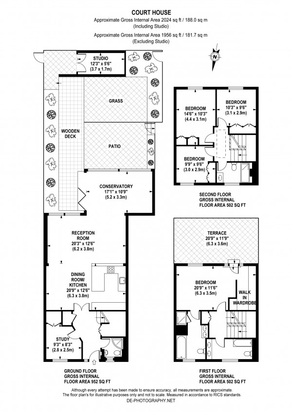 Floorplan for Court Close, St Johns Wood Park NW8