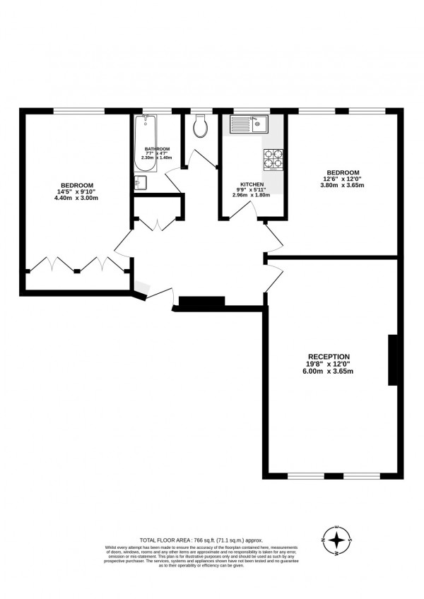 Floorplan for Eton Hall, Eton College Road, Belsize Park NW3
