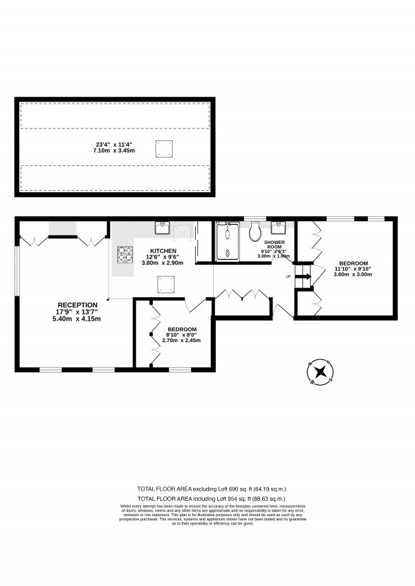 Floorplan for Fitzjohns Avenue, Hampstead NW3