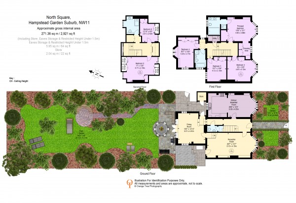Floorplan for North Square, Hampstead Garden Suburb NW11
