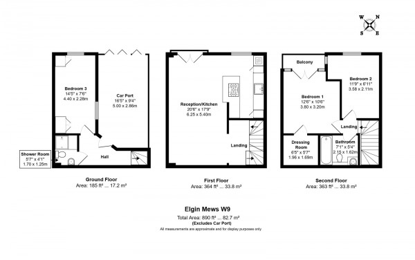 Floorplan for Elgin Mews North, Maida Vale W9