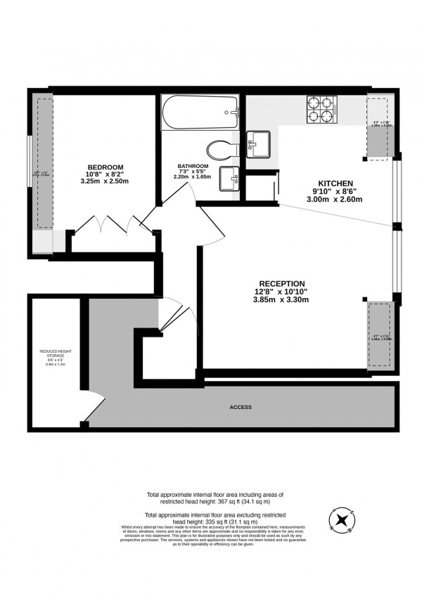 Floorplan for Hampstead High Street, Hampstead NW3
