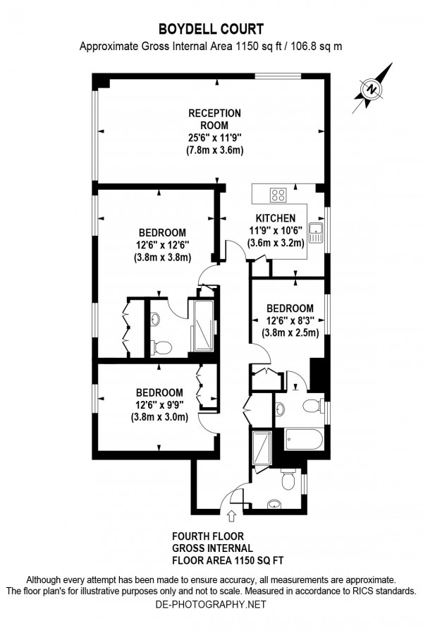 Floorplan for Boydell Court, St Johns Wood NW8