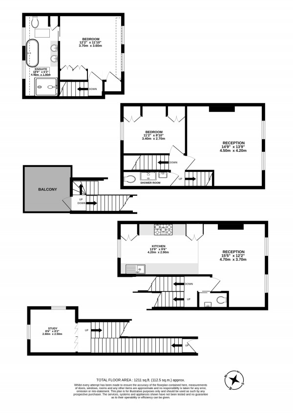 Floorplan for Gayton Road, Hampstead NW3